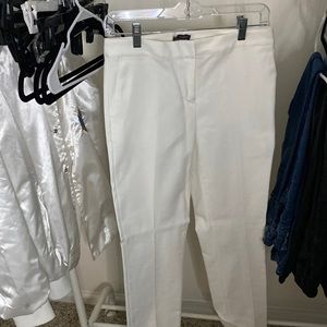 white dressing pants, stretchy
